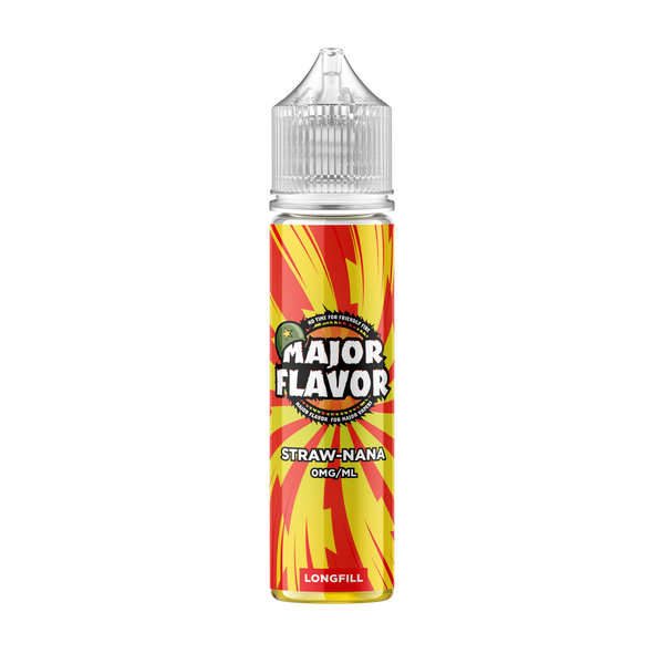 Straw-Nana 60ml Longfill - Major Flavor