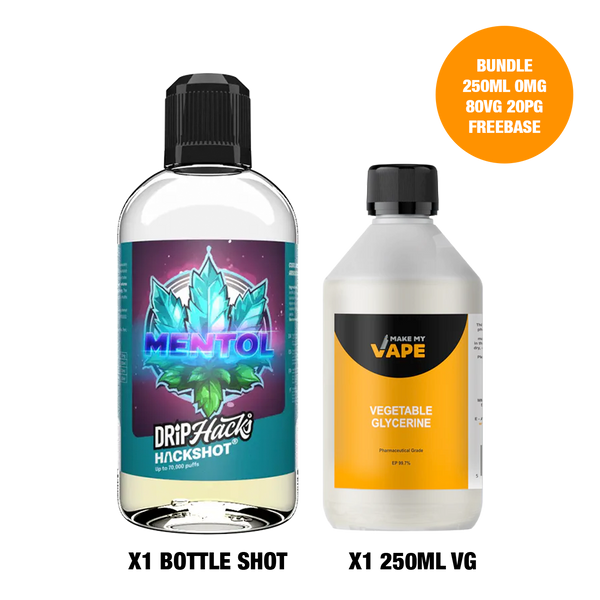 Mentol - Bottle Shots - Drip Hacks Hackshot - 250ML