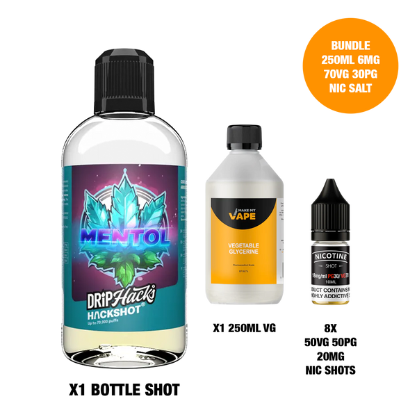 Mentol - Bottle Shots - Drip Hacks Hackshot - 250ML