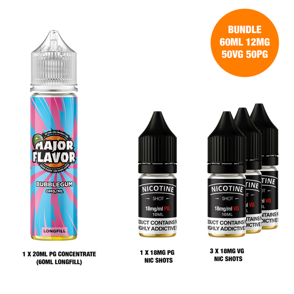 Bubblegum 60ml Longfill - Major Flavor