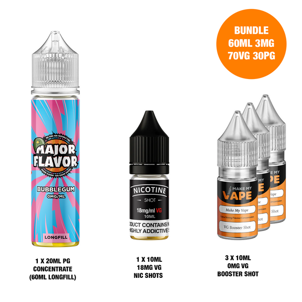 Bubblegum 60ml Longfill - Major Flavor