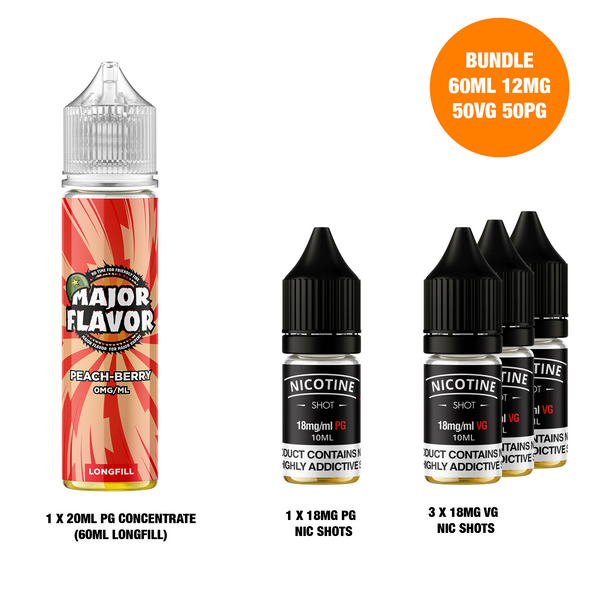 Peach Berry 60ml Longfill - Major Flavor