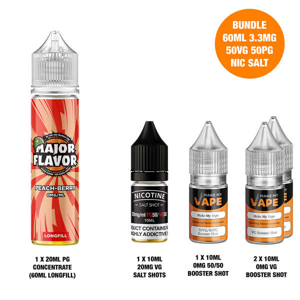 Peach Berry 60ml Longfill - Major Flavor