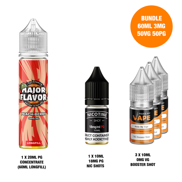 Peach Berry 60ml Longfill - Major Flavor
