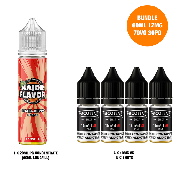 Peach Berry 60ml Longfill - Major Flavor