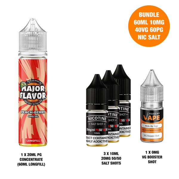 Peach Berry 60ml Longfill - Major Flavor