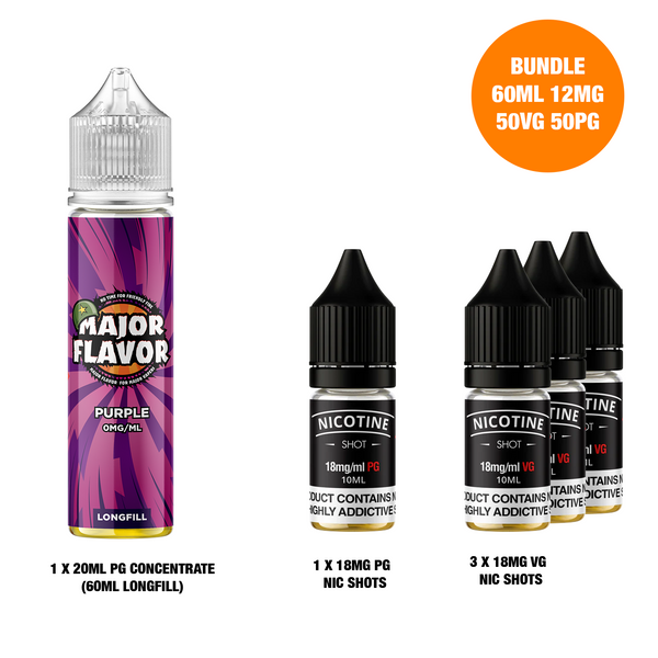 Purple 60ml Longfill - Major Flavor