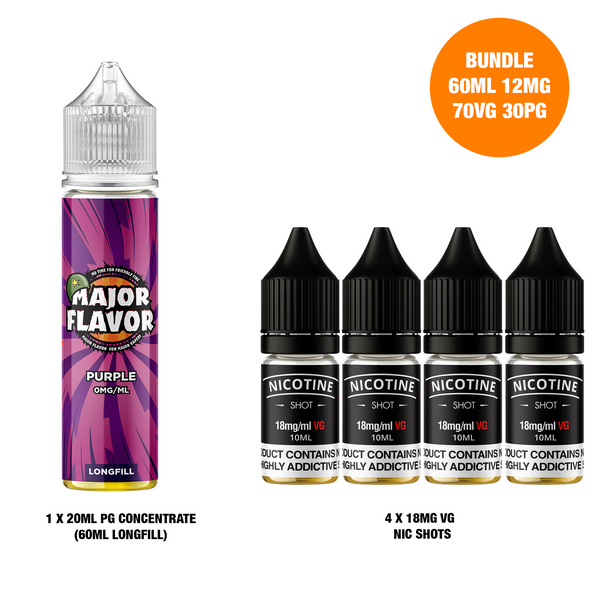 Purple 60ml Longfill - Major Flavor