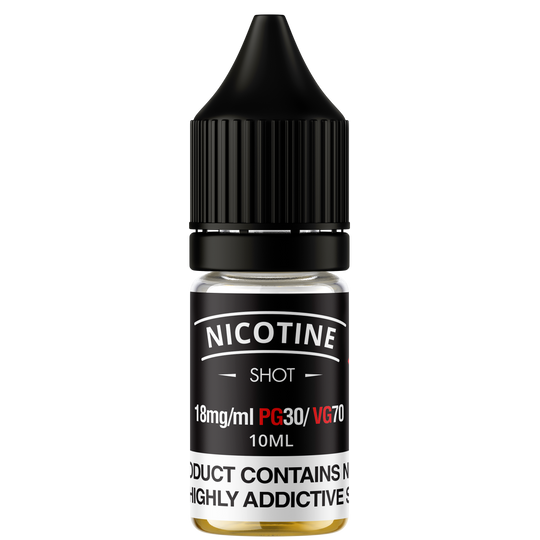 18mg Nicotine Shot in 30PG70VG 10ml