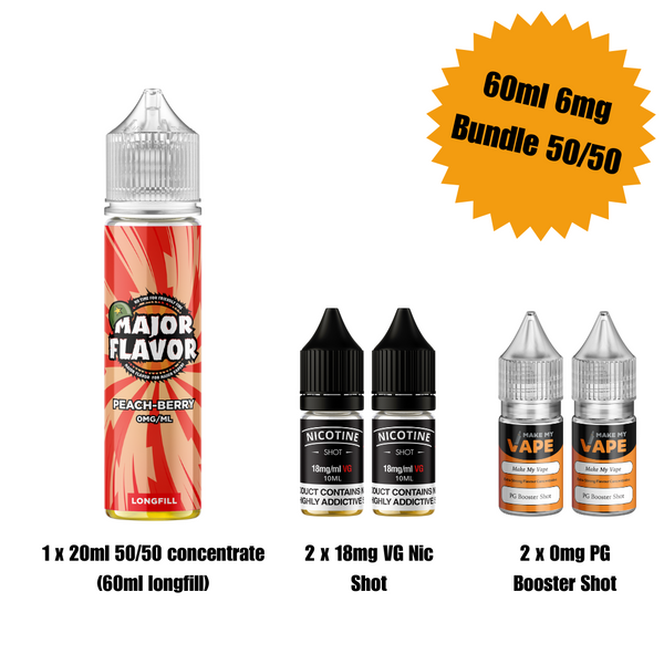 Peach Berry 60ml Longfill - Major Flavor