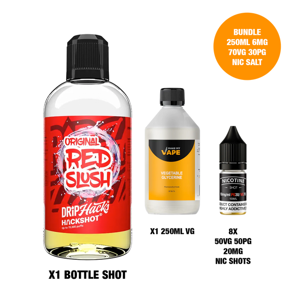 Red Slush - Bottle Shots - Drip Hacks Hackshot - 250ML