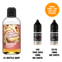 Rhubarb & Custard - Bottle Shots - Drip Hacks Hackshot - 250ML