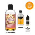 Rhubarb & Custard - Bottle Shots - Drip Hacks Hackshot - 250ML