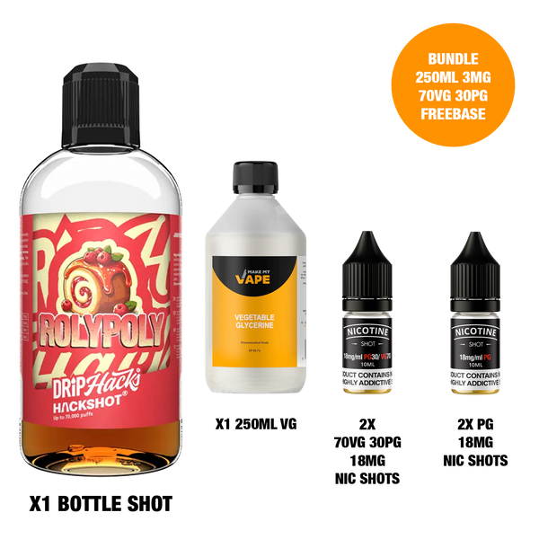 Roly Poly - Bottle Shots - Drip Hacks Hackshot - 250ML