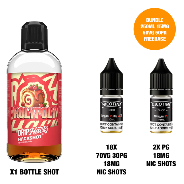 Roly Poly - Bottle Shots - Drip Hacks Hackshot - 250ML