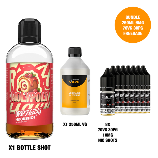 Roly Poly - Bottle Shots - Drip Hacks Hackshot - 250ML