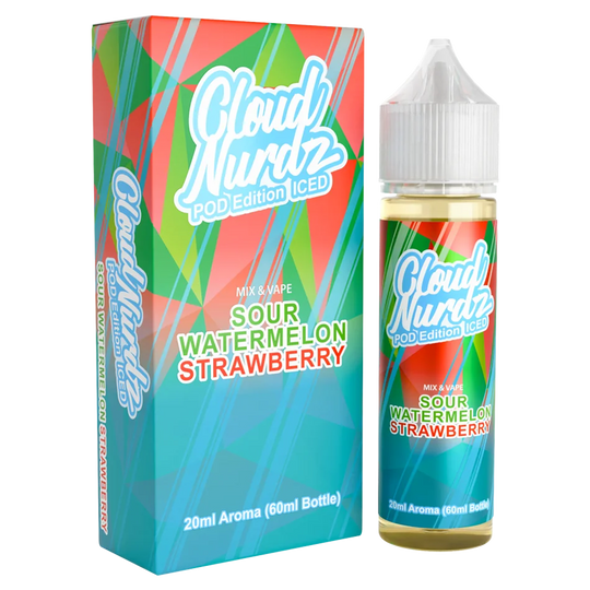 Sour Watermelon Strawberry Ice 20ml/60ml Longfill - Cloud Nurdz