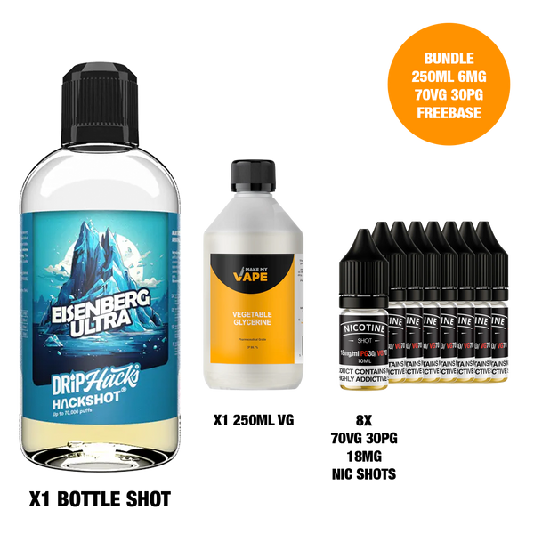Eisenberg Ultra - Bottle Shots - Drip Hacks Hackshot - 250ML