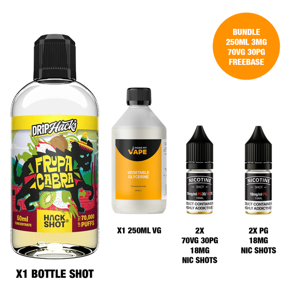 Frupa Cabra - Bottle Shots - Drip Hacks Hackshot - 250ML