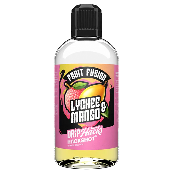 Lychee & Mango - Bottle Shots - Drip Hacks Hackshot - 250ML