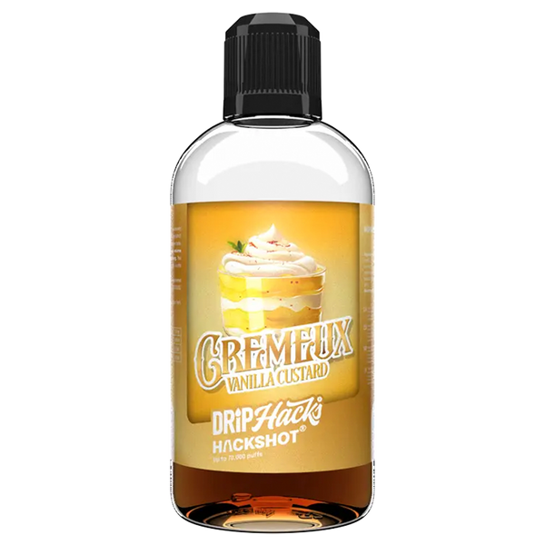 Cremeux Vanilla Custard - Bottle Shots - Drip Hacks Hackshot - 250ML