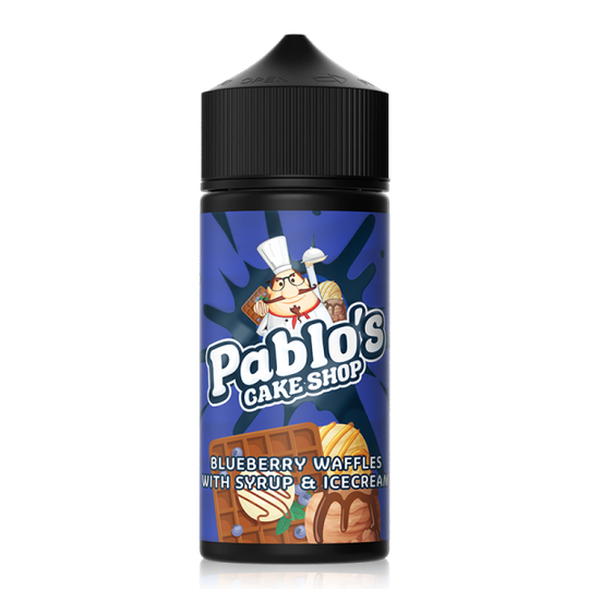 Blueberry Waffles with Syrup and Ice Cream - Pablo's Cake Shop - Shortfill - 100ml