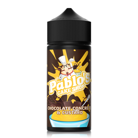 Chocolate Concrete and Custard - Pablo's Cake Shop - Shortfill - 100ml