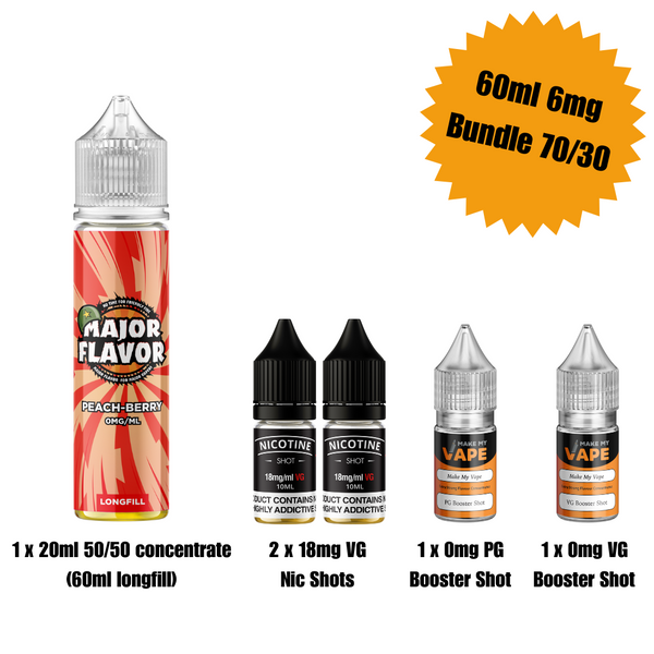 Peach Berry 60ml Longfill - Major Flavor