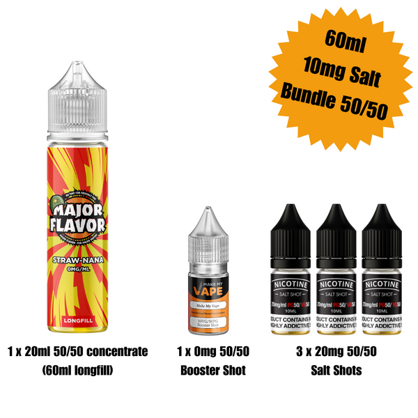 Straw-Nana 60ml Longfill - Major Flavor