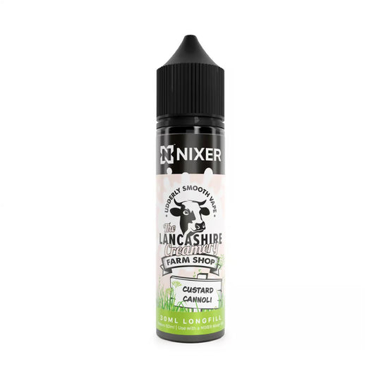 Custard Cannoli 30ml/60ml Longfill - Nixer X The Lancashire Creamery