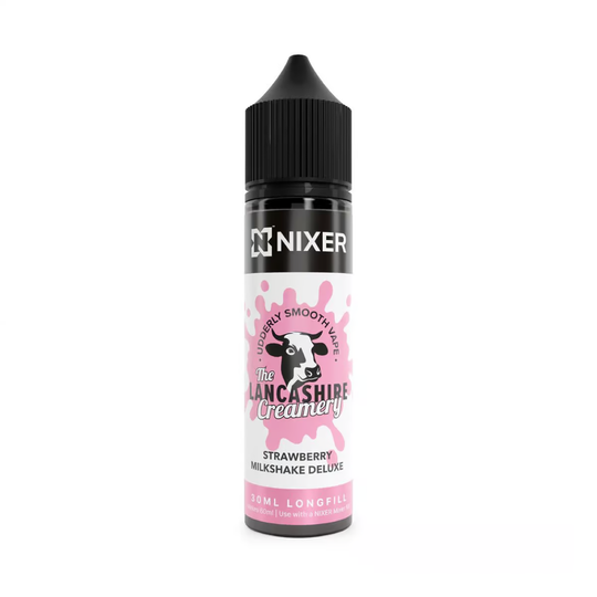 Strawberry Milkshake 30ml/60ml Longfill - Nixer X The Lancashire Creamery