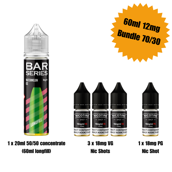 Watermelon Ice 60ml Longfill - Bar Series