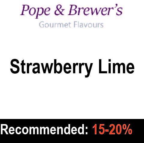 Flavour Concentrates - Strawberry Lime - Pope And Brewer's Gourmet Flavours