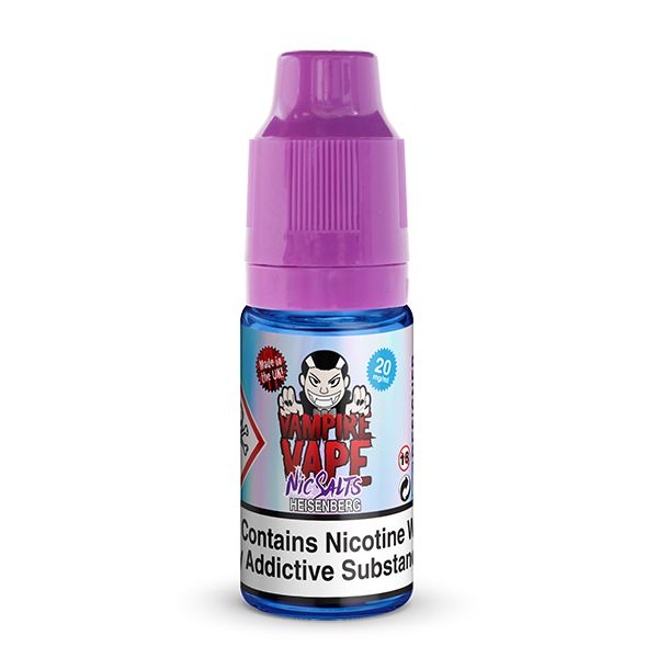 Heisenberg 50/50 Nic Salt 10ml - Vampire Vape